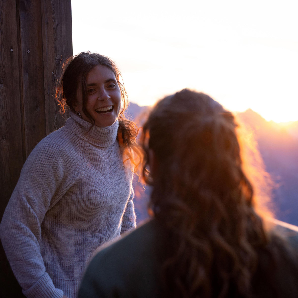 Women's Iona jumper in undyed wool