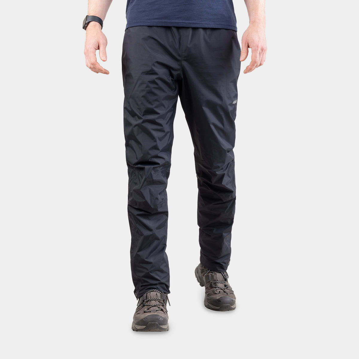 alpkit mens cloudburst waterproof overtrouser in black
