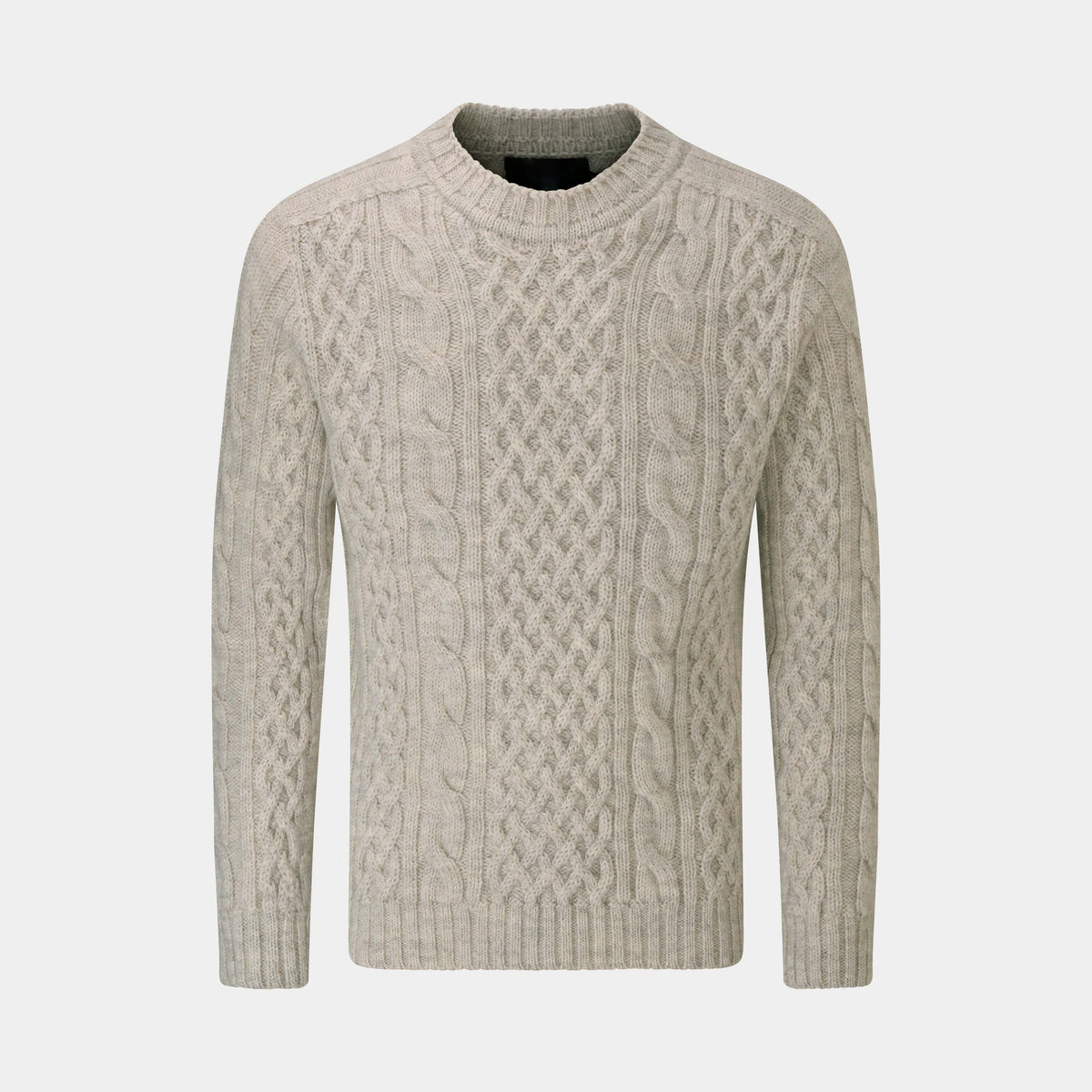 Men's Pennine natural wool jumper in raw undyed wool