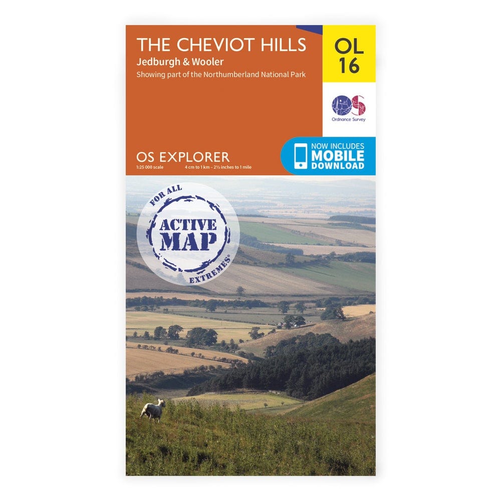 OS Explorer Laminated / Cheviot Hills