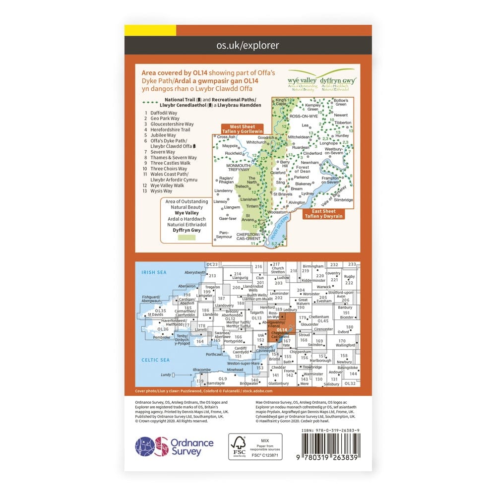 OS Explorer / Wye Valley & Forest Of Dean