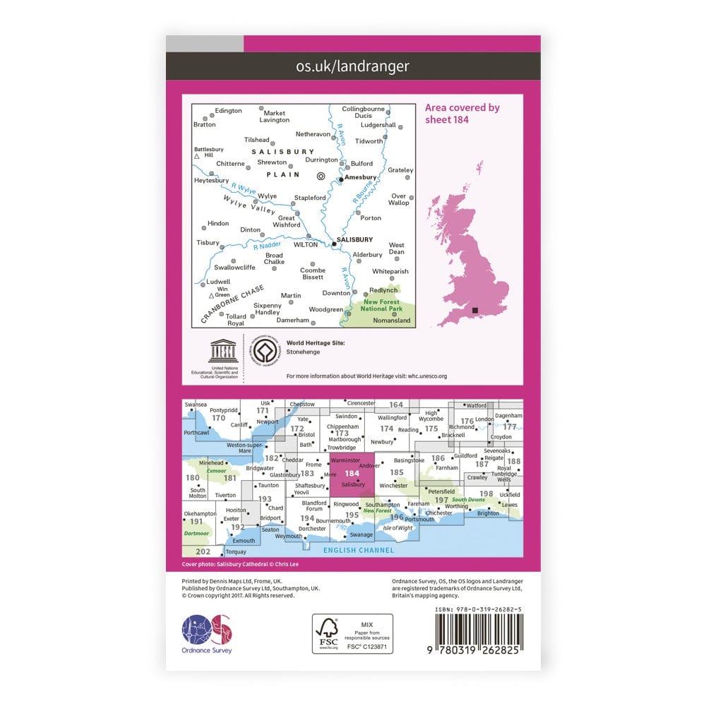 OS Landranger / Salisbury & Plain