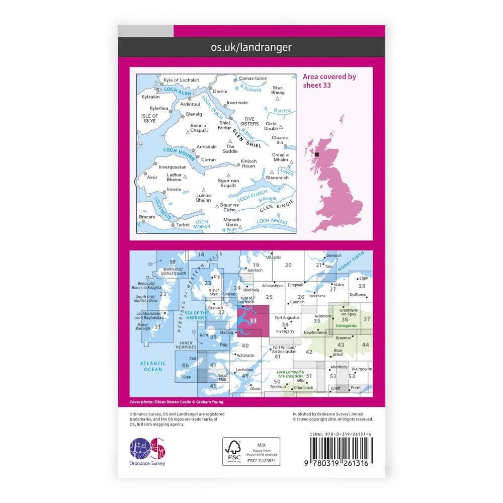 OS Landranger / Loch Alsh & Glen Sheil