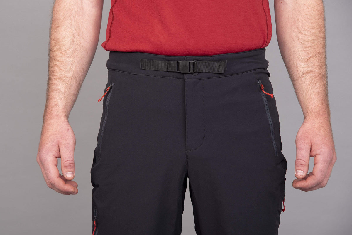 mens ardent softshell trouser pant in black front waistband|al