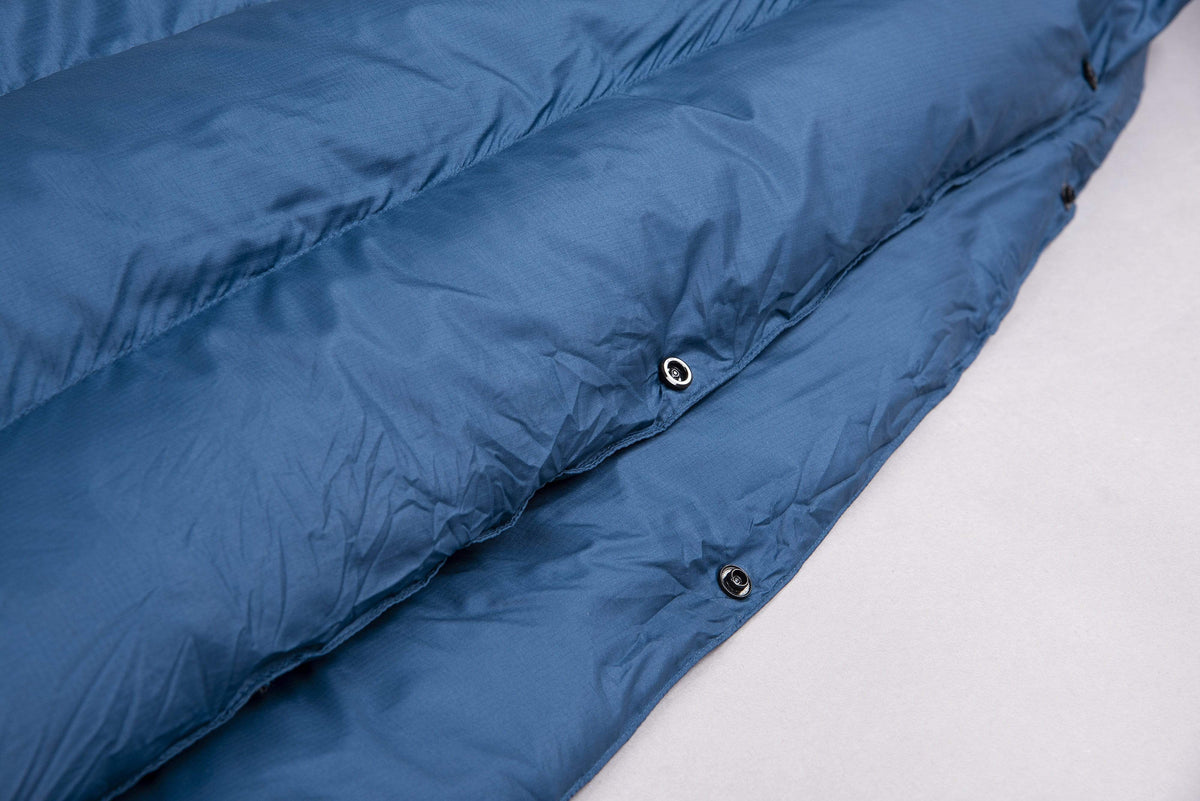alpkit cloud cover down quilt duvet in nemo popper
