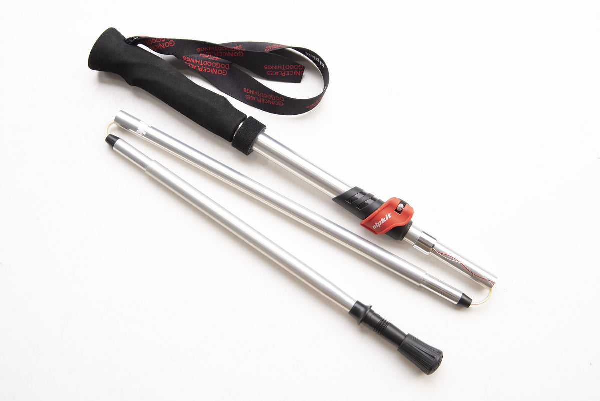 alpkit.surfpact hiker folding trekking pole twin - closed