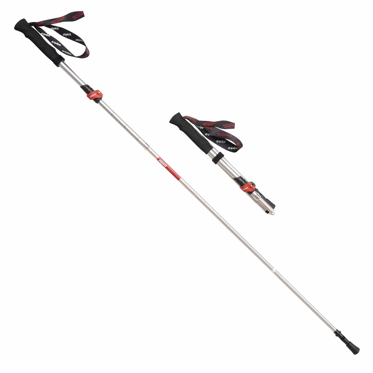 alpkit.surfpact hiker folding trekking pole twin - closed