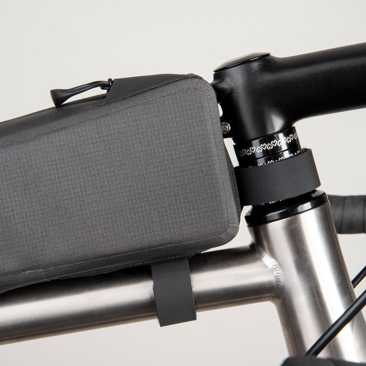 alpkit deluge top tube 0.65L bag for bikepacking strap