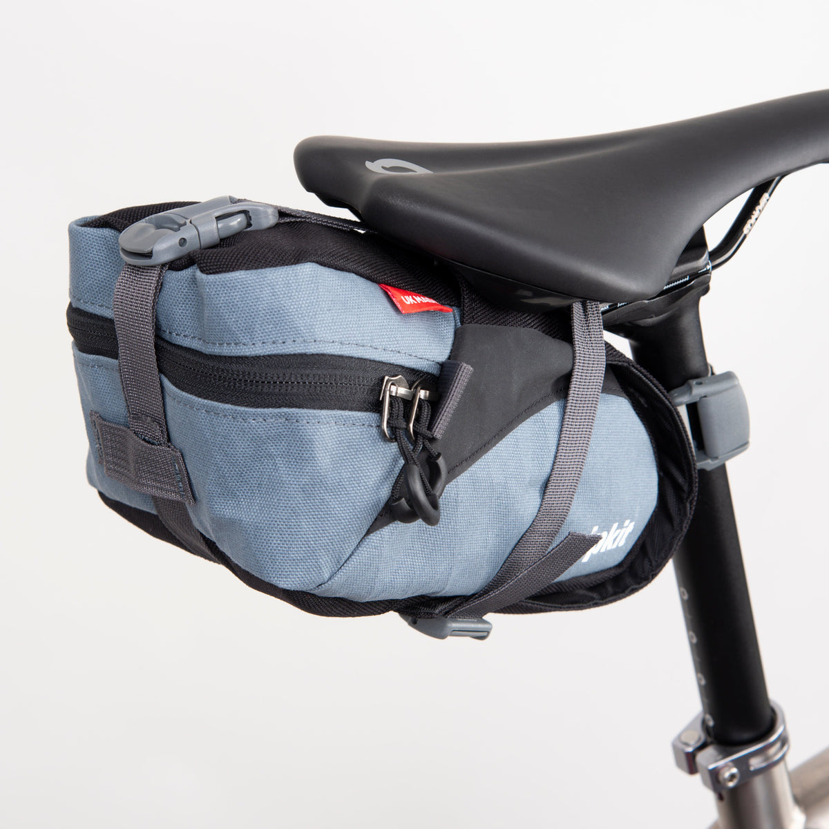 enduro seatpack large bikepacking bag in storm zip