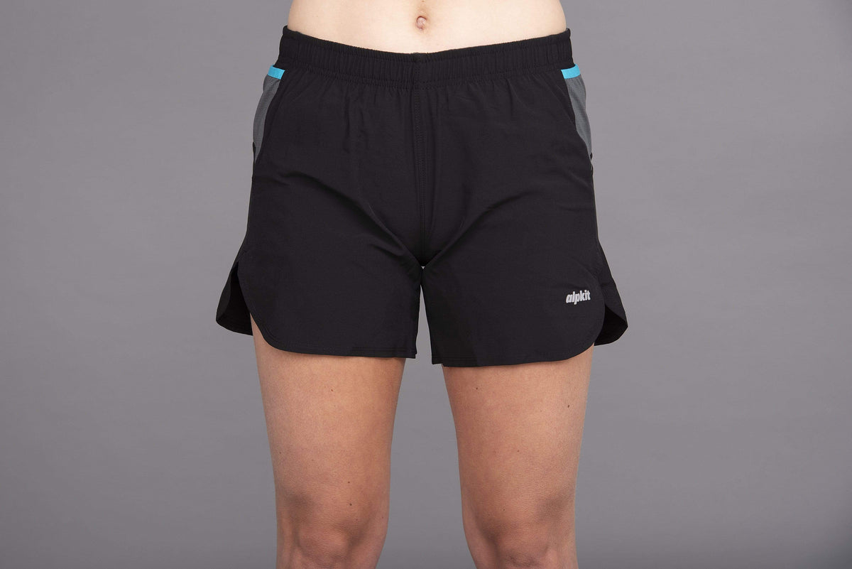 womens koulin trail shorts front waistband - closed