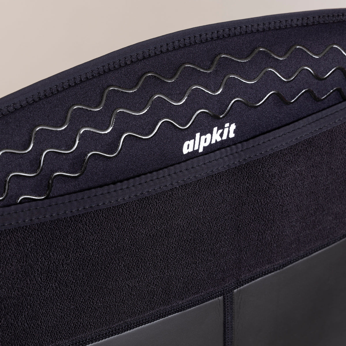 alpkit element wetsuit mens shorts in black waistband strip - closed