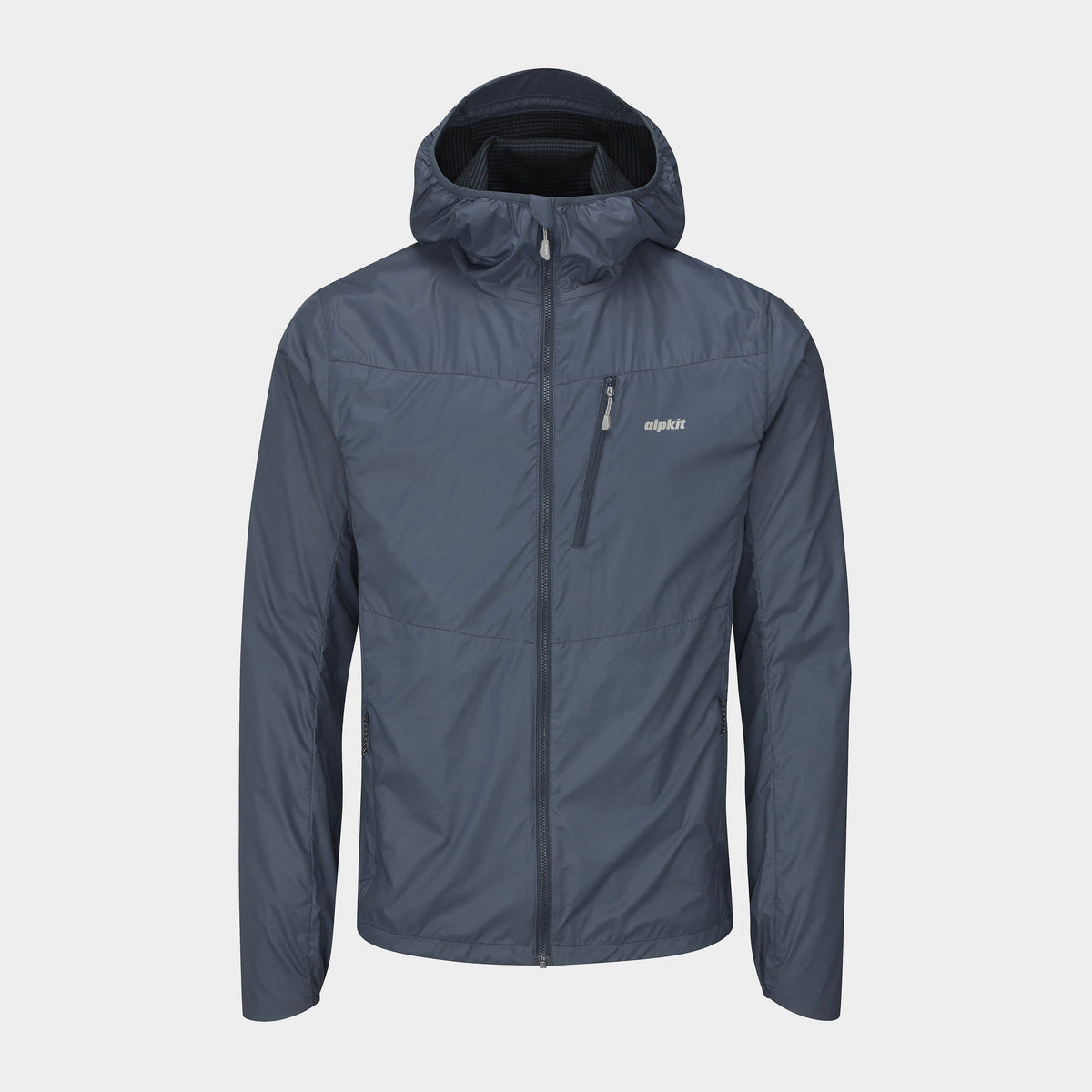 mens alpkit morphosis jacket in slate - closed