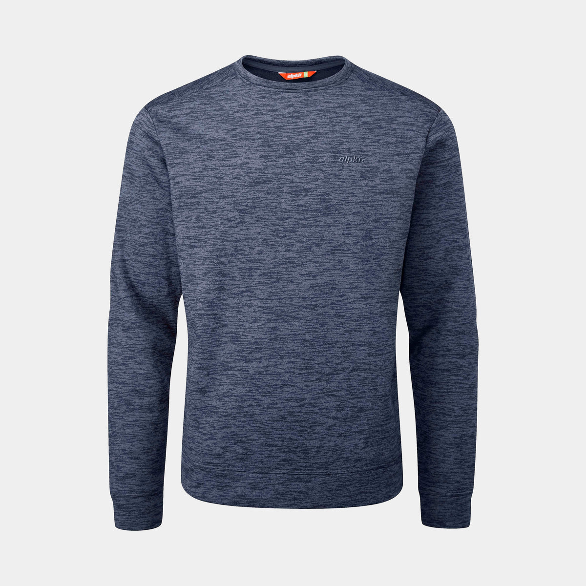 alpkit mens redpoint crew neck jumper in outer space - closed