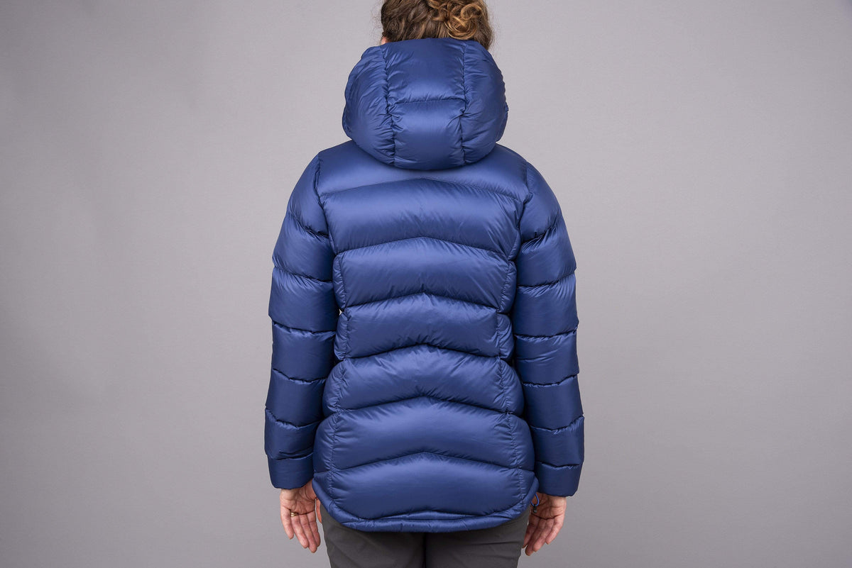 alpkit womens fantom down jacket in demo back