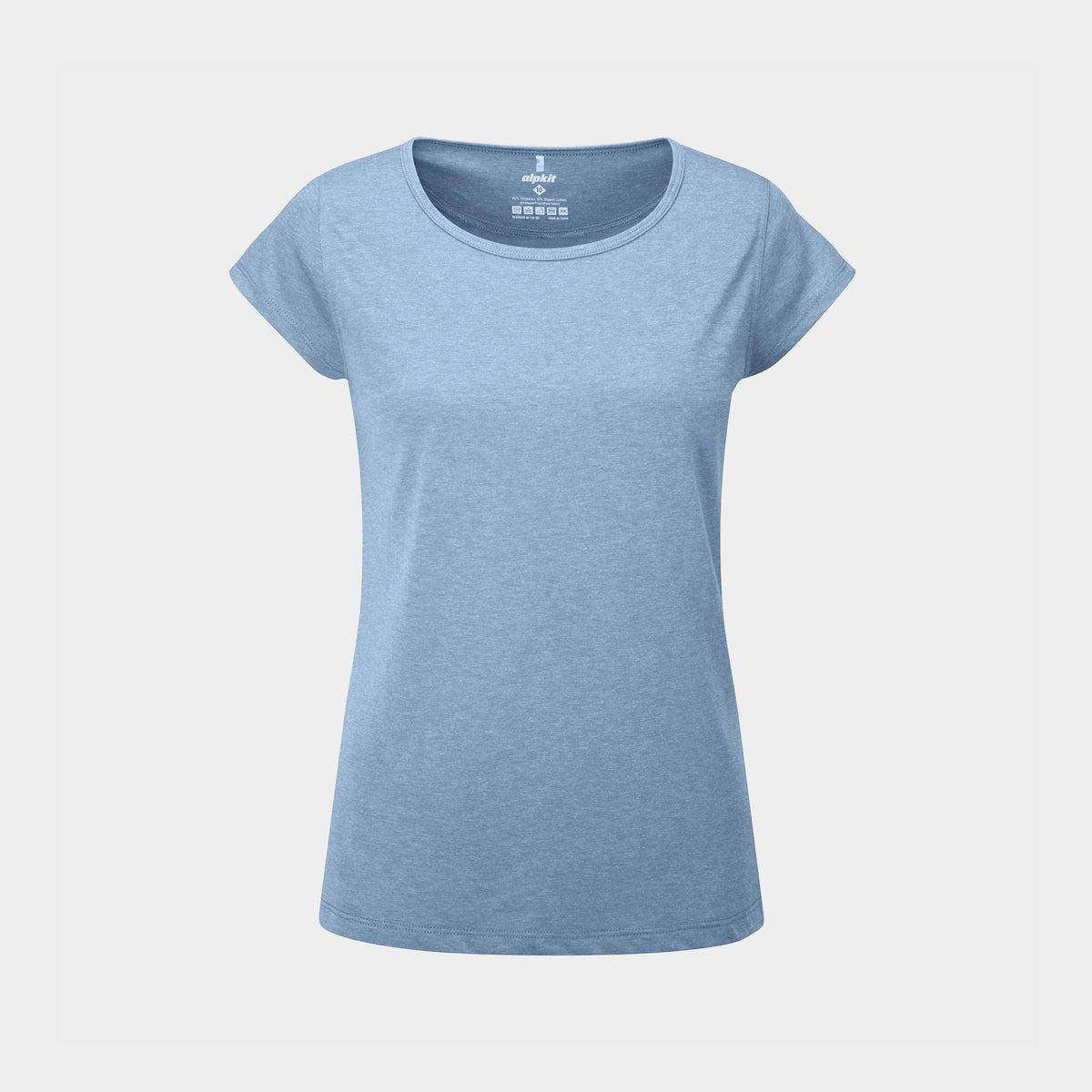 womens Alpkit picu tee in easy blue