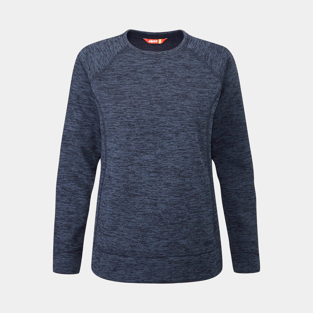 alpkit womens redpoint crew neck jumper in outer space - closed