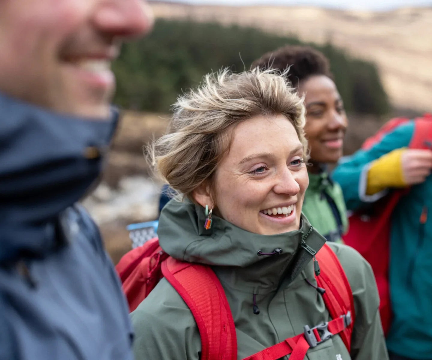 Hikers on the trail