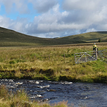 Female bikepackers in the Cairngorms