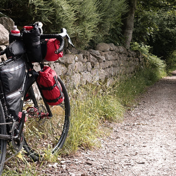 Female bikepackers in the Cairngorms