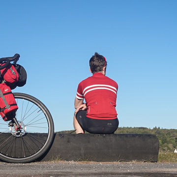 Female bikepackers in the Cairngorms