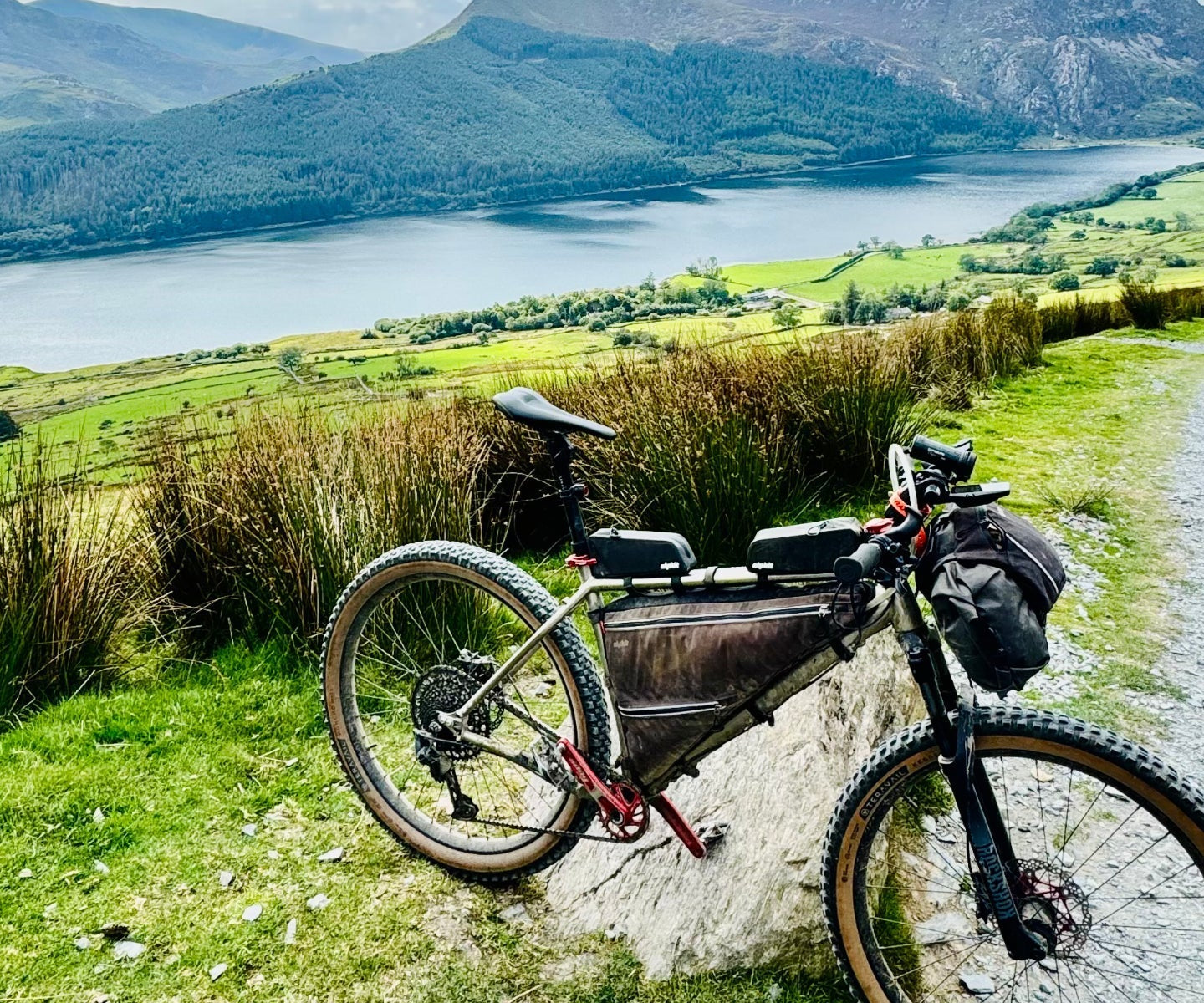 Bikepacking hardtail in North Wales