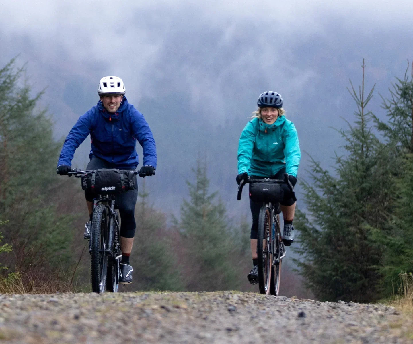 Cyclists taking the adventurous path to work