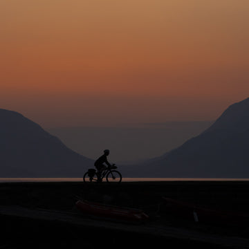 Female bikepackers in the Cairngorms