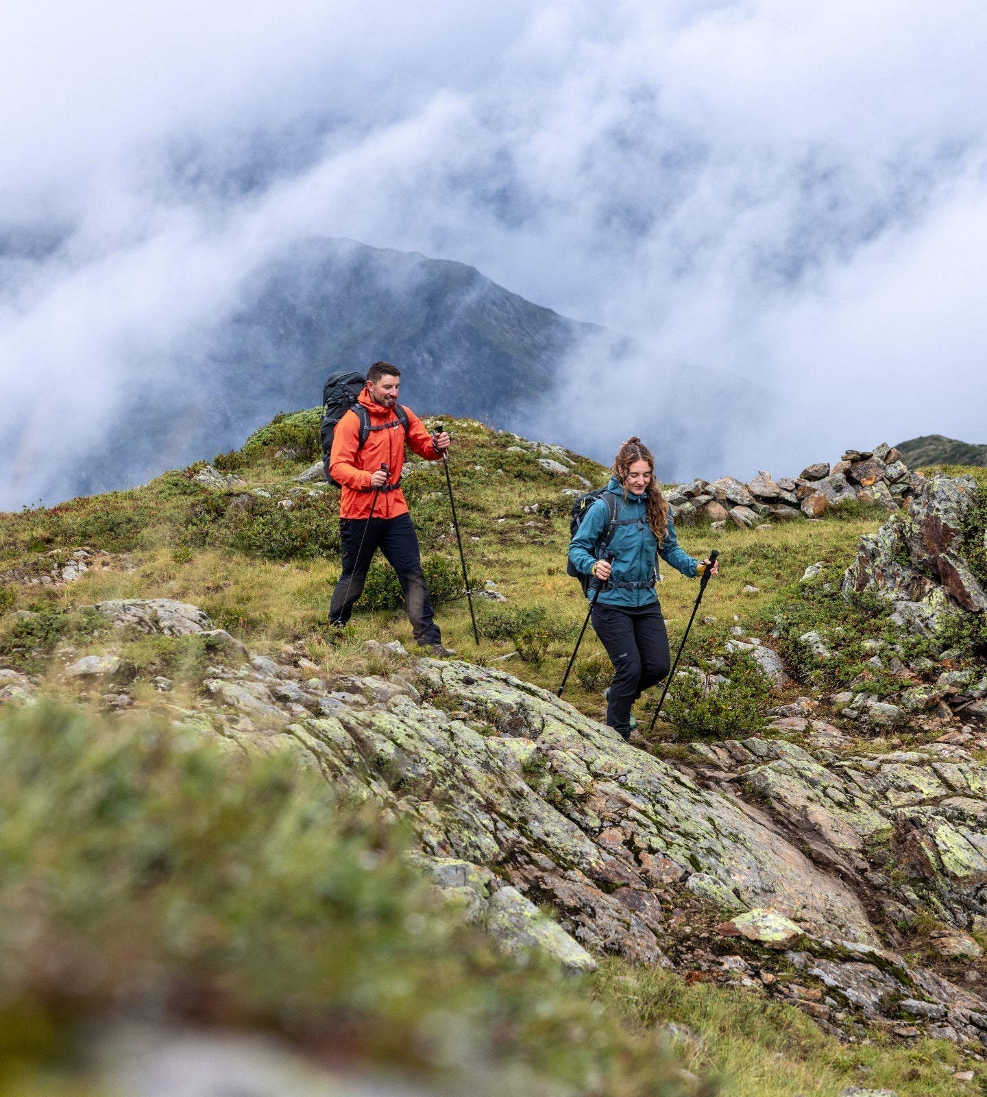 Hillwalkers layering their clothing