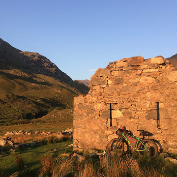 Female bikepackers in the Cairngorms