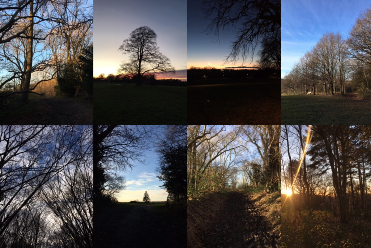 Christmas day out on foot