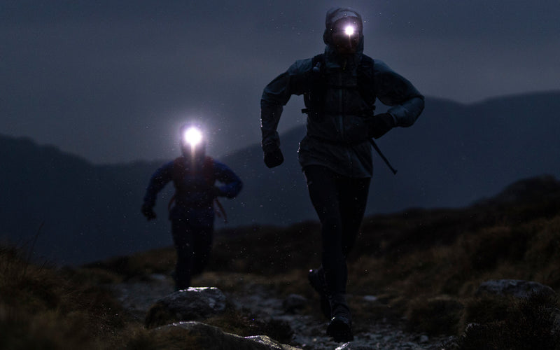Night running with head torches