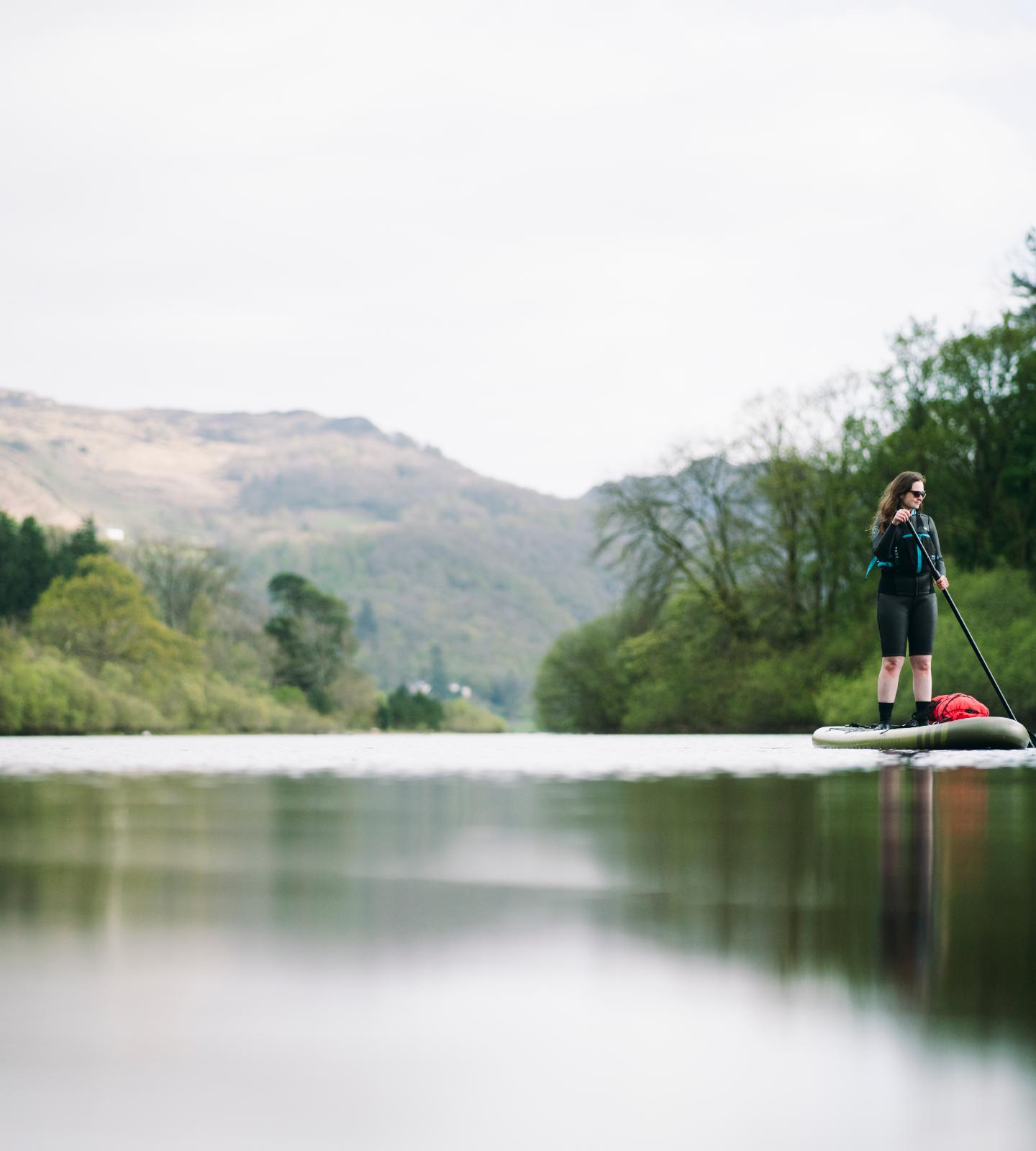 Paddleboard river touring and camping trip