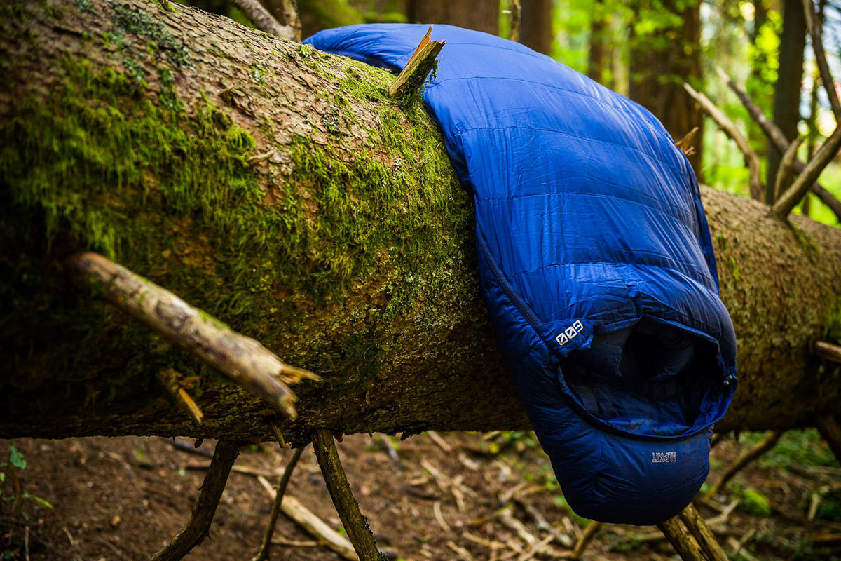 PipeDream lightweight goosedown sleeping bag in the Press