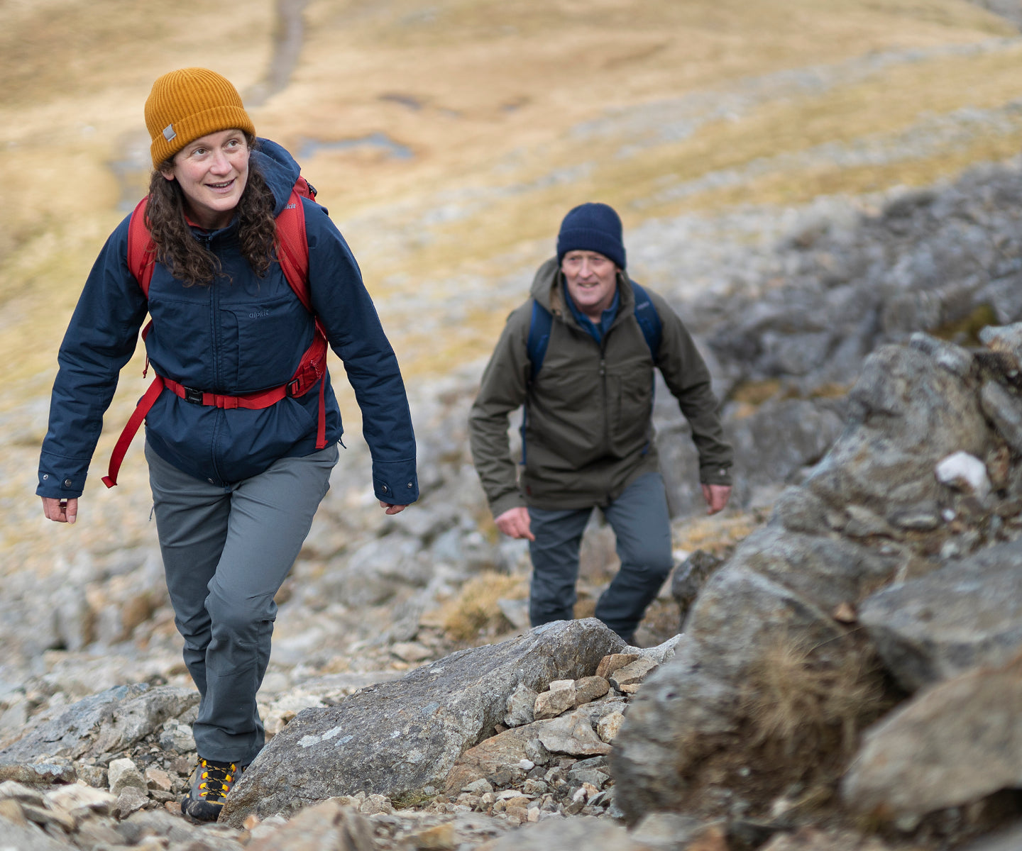 Ventile hillwalking jacket in Snowdonia
