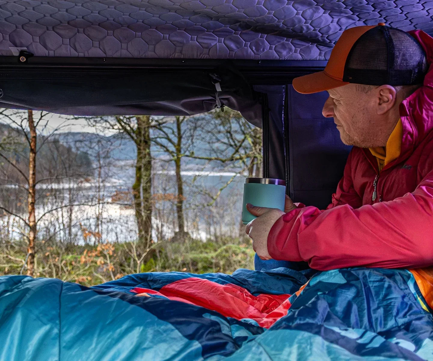 View from a roof tent