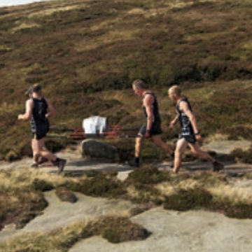 Fell Runner participating in the Fellowman race