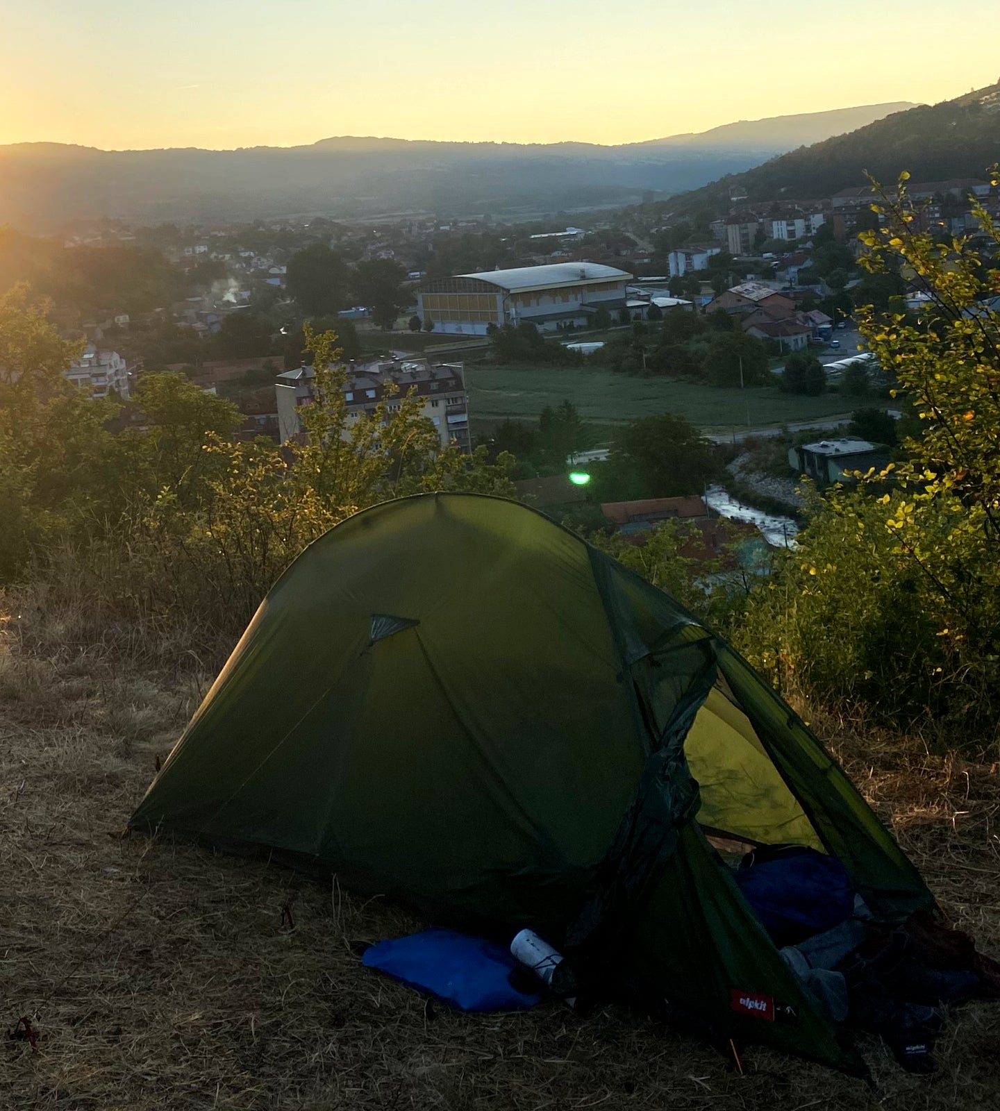 Solo cycle touring tent Istanbul