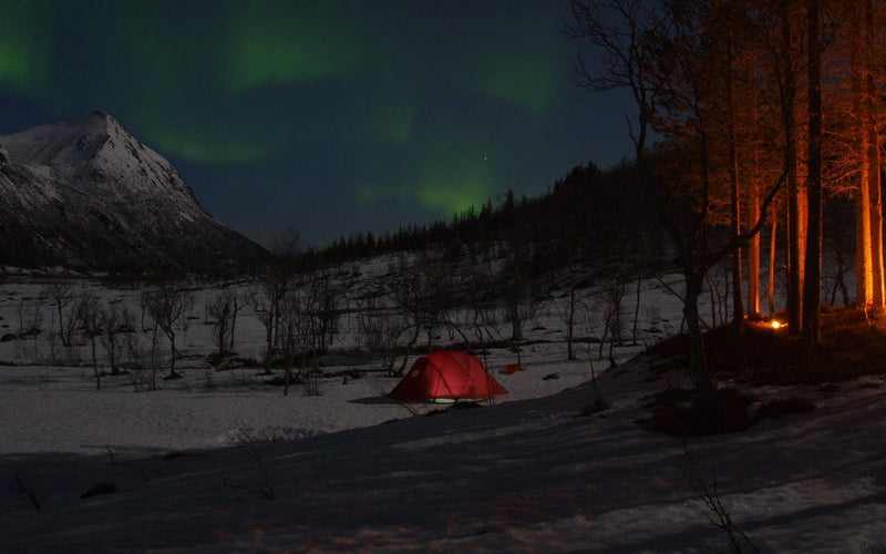 Staying warm camping in winter