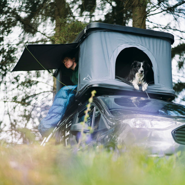 Nest pop up roof tent morning views