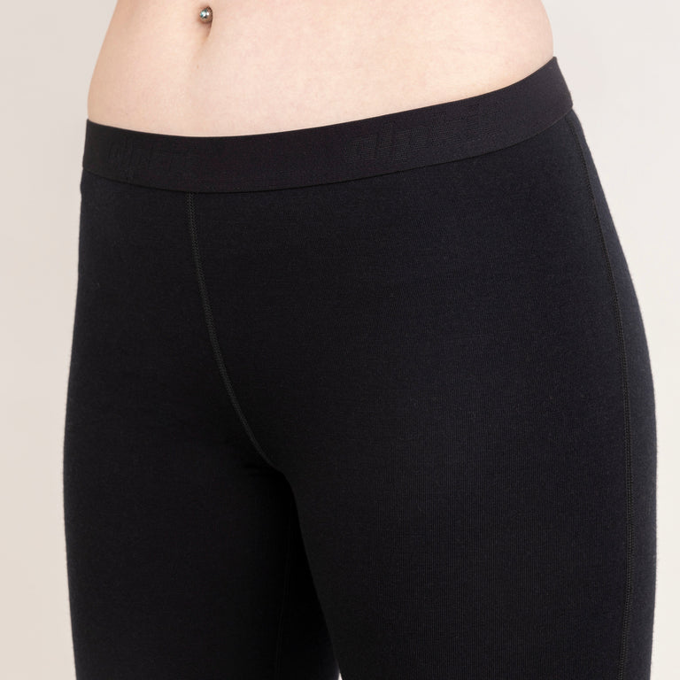 alpkit womens kepler merino leggings in black waistband|rg