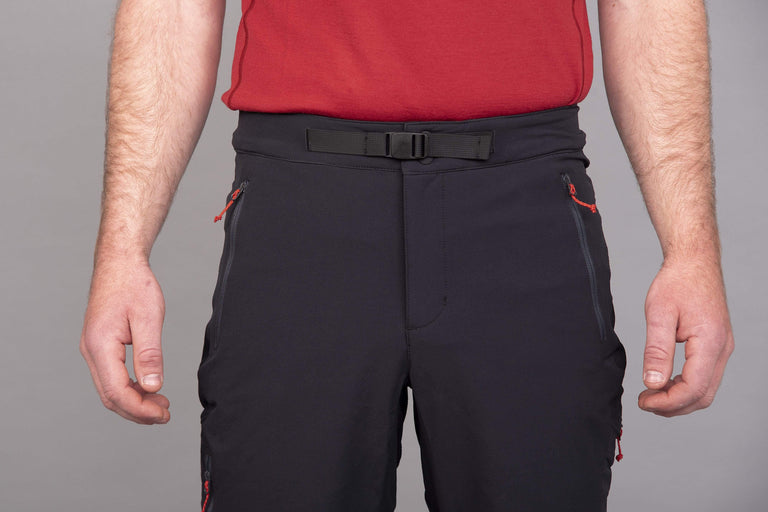 mens ardent softshell trouser pant in black front waistband|al