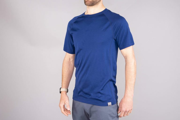 mens alpkit kepler merino short sleeve baselayer front